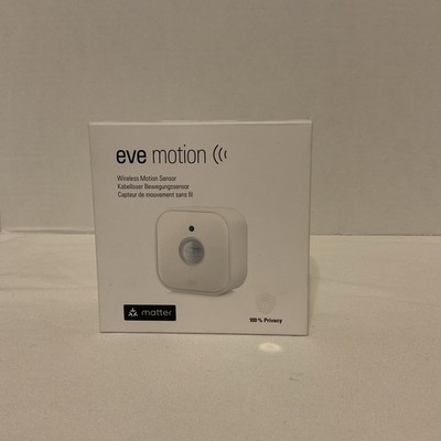 Eve Motion (Matter) - Smart Motion Sensor with Light Sensor, IPX3 Water Resis...