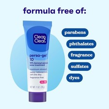 Clean  Clear Persa-Gel 10 Acne Spot Treatment, 1 fl. oz  Oil-Free Max Strength
