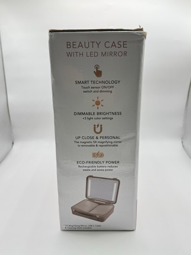 Beauty Case Glo Tech con Specchio LED + Specchio Ingrandimento 5X - Usato - Foto 11 di 12