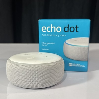 Amazon Echo Dot 3rd Gen D9N29T Heather Gray Tested w/ Box No Power Adapter