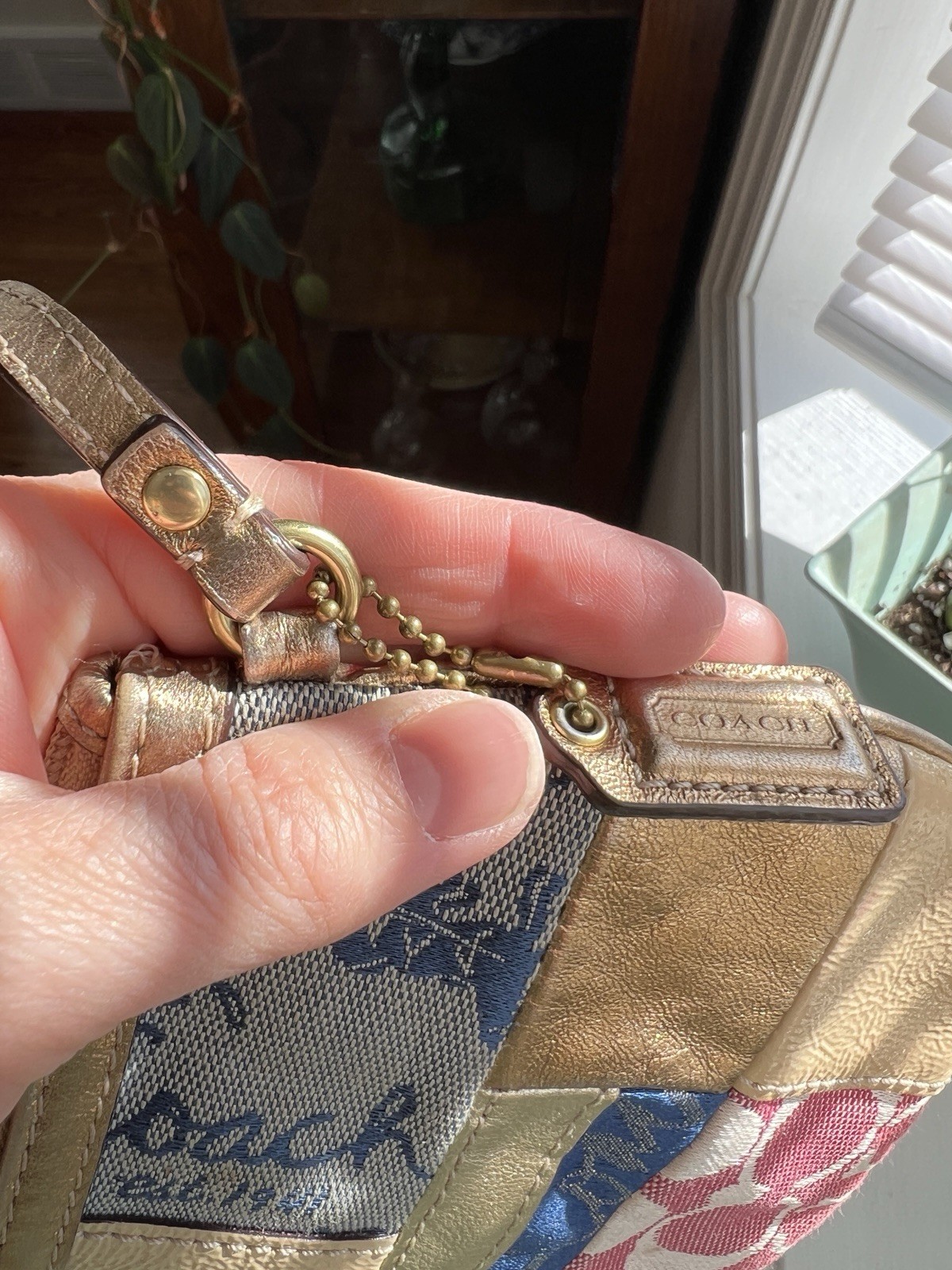 COACH F45653 Multicolor Large Patchwork Wristlet … - image 16