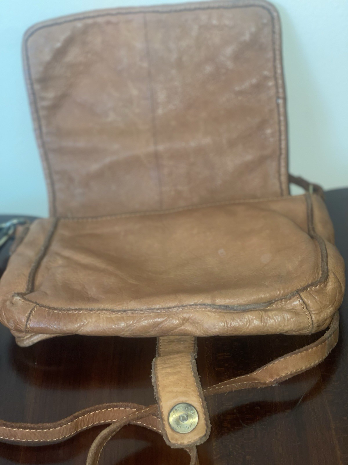 Leather Small Cross Body Weaved Patterned Casual … - image 4