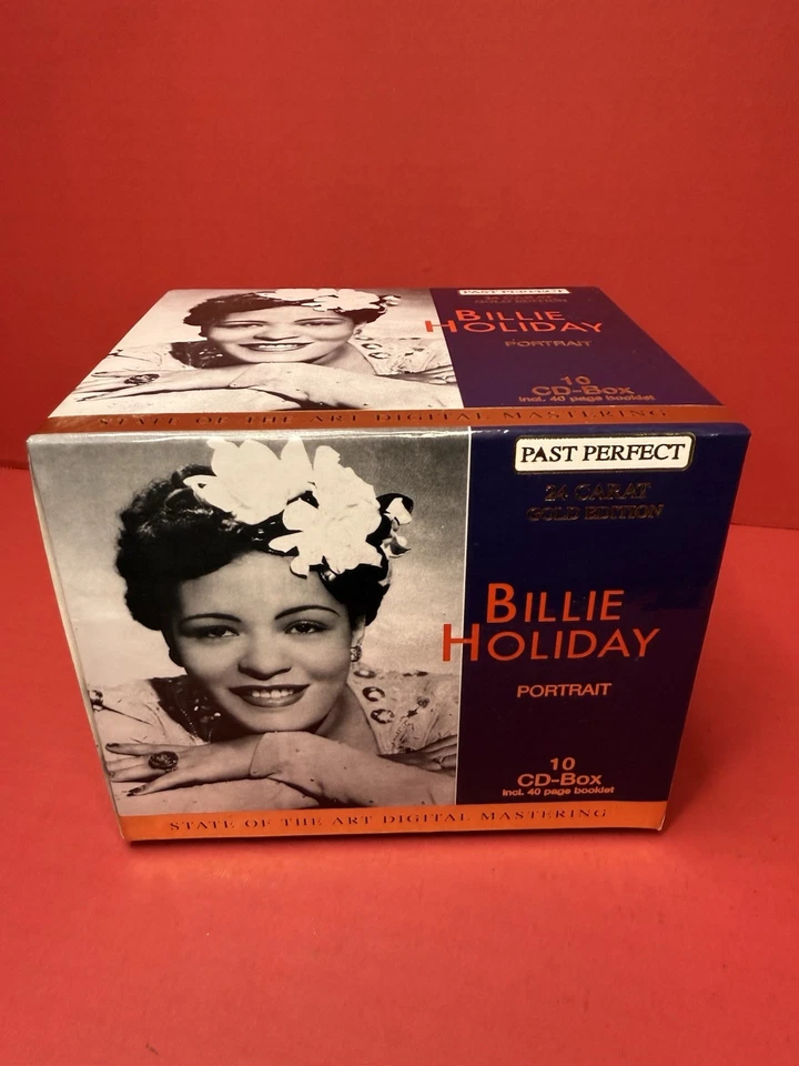 Billie Holiday 24 Carat Gold Edition All of Me 10 CD Box with book Complete Foto 2 de 3