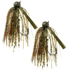Tungsten Football Jig for Bass Fishing - 1/2 oz Dark Pumpkin/Brown