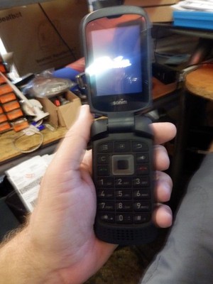 Sonim XP3 Dual Sim 8GB Verizon  LTE Rugged Flip Phone XP3800 cam open box.