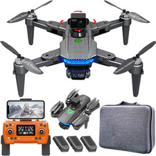Drones 360° Obstacle Avoidance Brushless Drones with Camera for Adults 4K GPS Sm