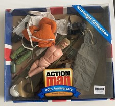 Vintage 1964 Palitoy Action Man Restoration Job Lot Flocked Beard Figure