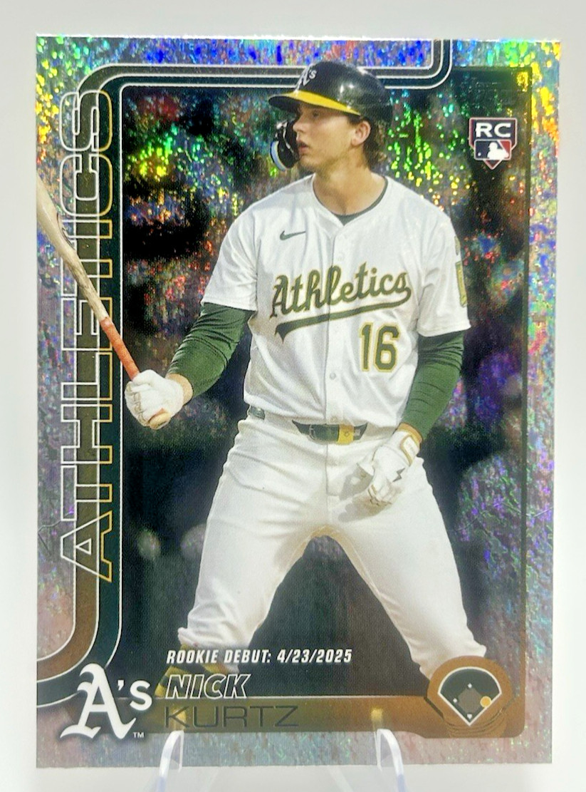 Nick Kurtz (RC) - 2025 Topps Update Rookie Debut Holo Foil #US197 - Athletics