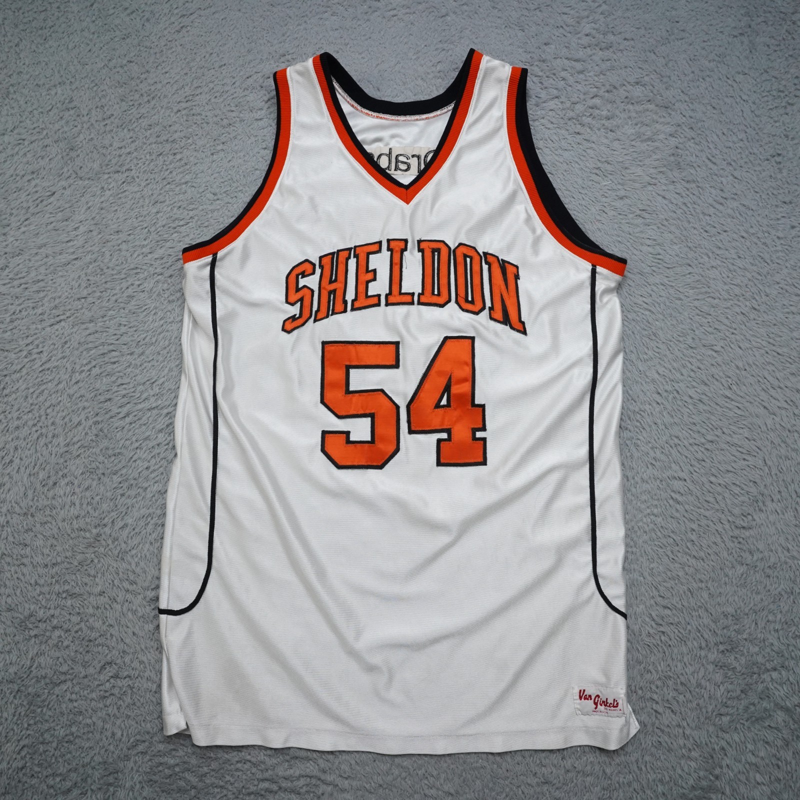 Vintage Basketball Jersey Mens L Sheldon Iowa High School Van Ginkles