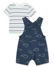 Baby Boy Shortall Set   2-Piece, Tee Shirt and Overall Shorts, Cute and Comfy...