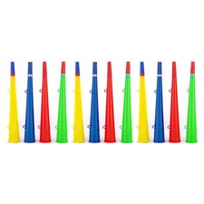12pcs Stadium Horn Football Fan Horn Trumpet Plastic Sports Event Cheering7270