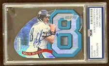 1999 Score Supplemental Behind the Numbers #BN26 Mark Brunell Signed PSA #/1000