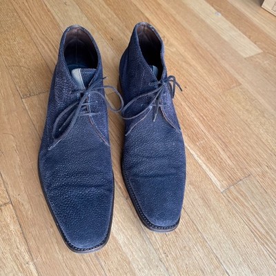 Floris van Bommel Derbys Herren Schuhe D. Blue Gr.44 UK9