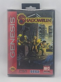 Shadowrun (Sega Genesis, 1994) Complete w/ Manual & Original Case Cib w/ HangTab