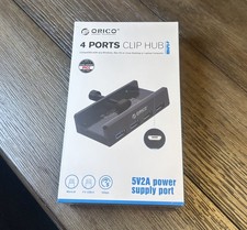 ORICO MH4PU-P USB 3.0 4-Port Clip Hub Desk Mo...