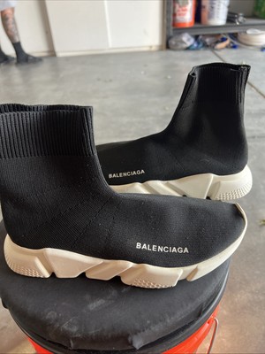Balenciaga Track Sock Sneaker White Black
