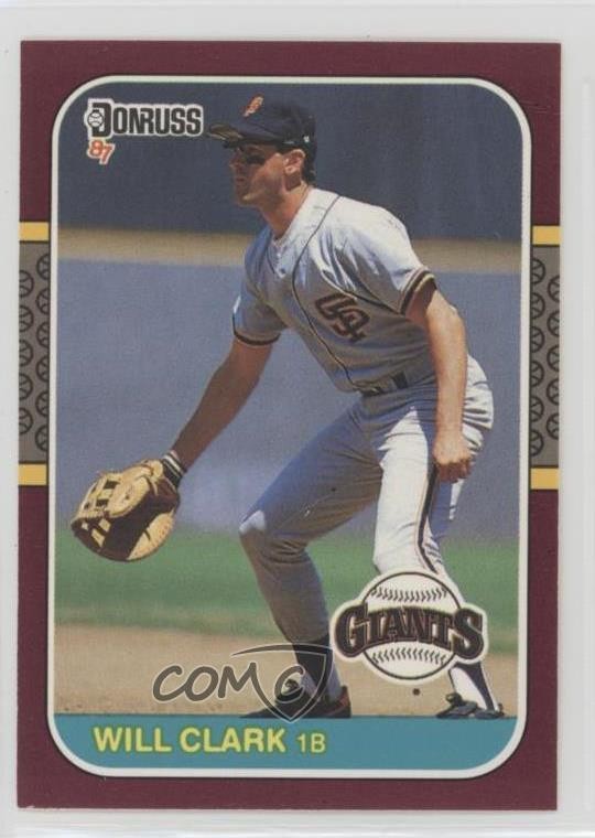 1987 Donruss Opening Day Box Set Will Clark #96 Rookie RC 12g7