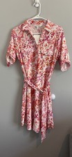 NWT Emily Daniels Belted Shirtdress Women’s Size Small