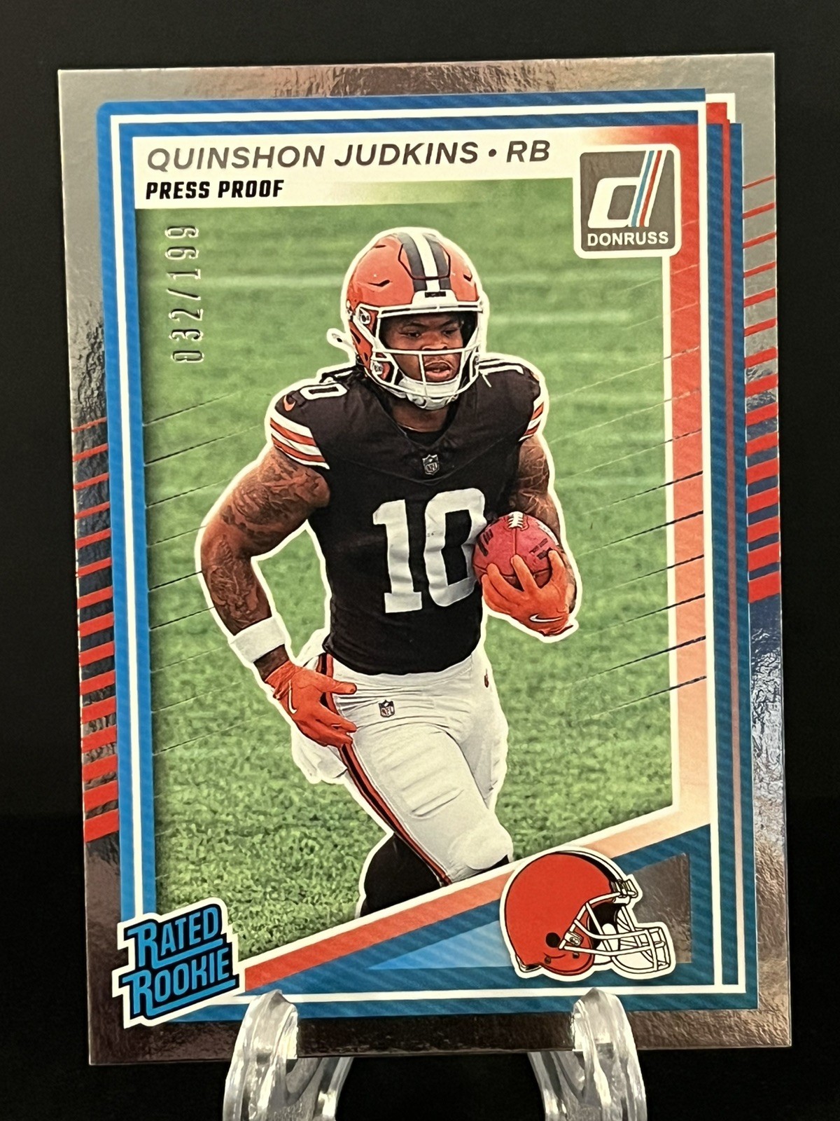 2025 Panini Donruss Quinshon Judkins RC - Press Proof Silver /199 Rated Rookie