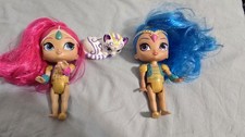 Nickelodeon Shimmer and Shine Doll Lot 6" Mattel Fisher Price 2015 Nahal Tiger