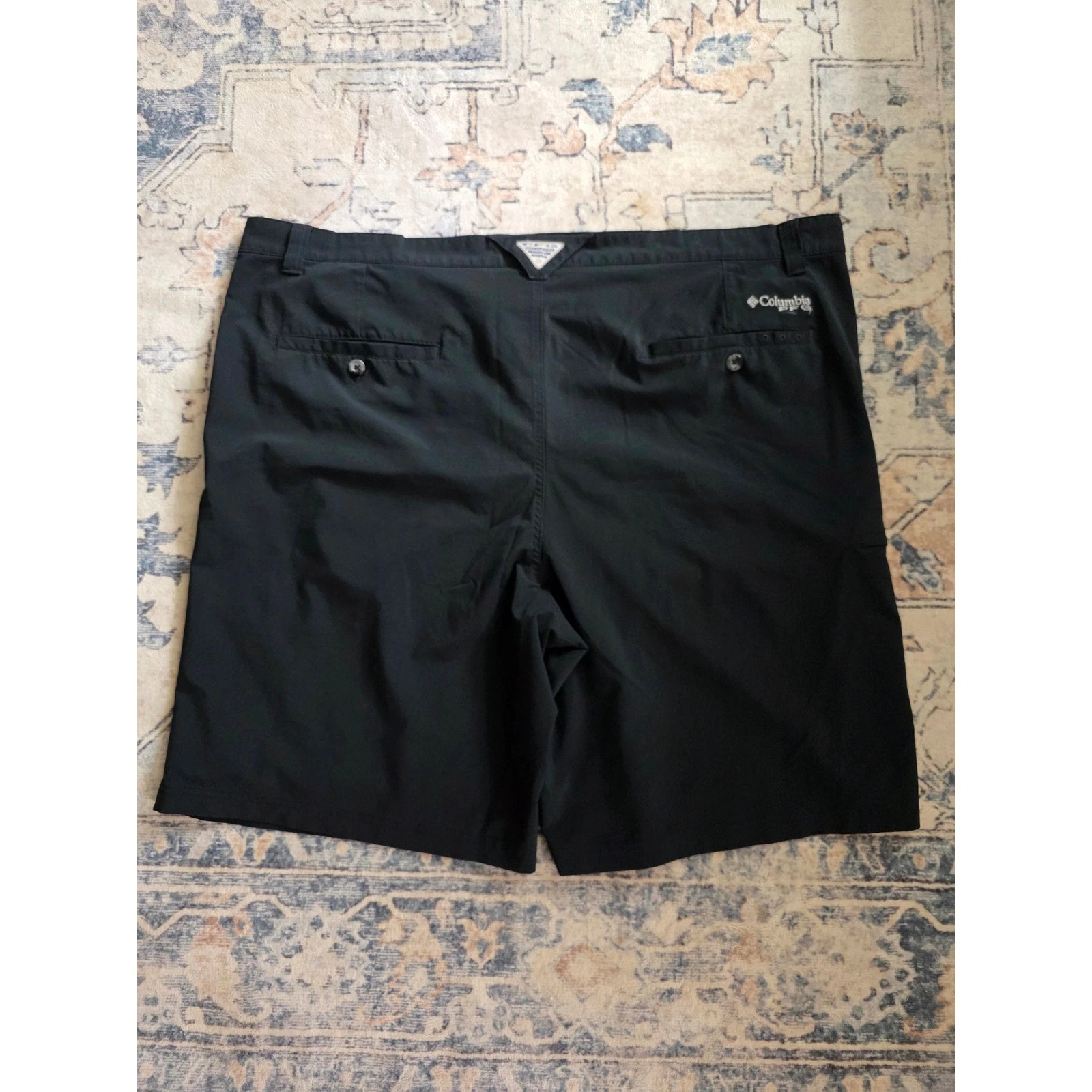 Columbia PFG Mens Size 46 10" Inseam Black Grander Marlin II Offshore Shorts