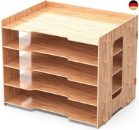 Papierablage, Schreibtisch Organizer Holz
