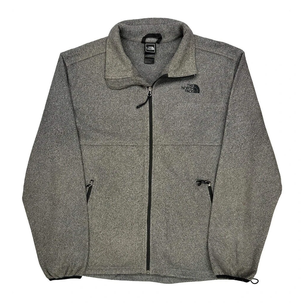 The North Face Fleece Jacket - Large Gray Polyester