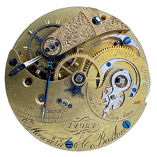 Antique 18s N 1868 E. Howard Co. Series III Key Wind Pocket Watch Movement