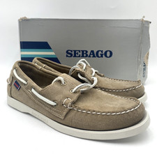 SEBAGO DOCKSIDE WAXY SAND Men's NEW Boat Shoes Waxy Sand US Size 8
