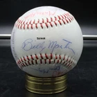 Billy Martin/Rickey Henderson +17 Team Signed Baseball 1982 A's Auto ZJ19735