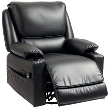 Recliner Massage Armchair with Footrest Heat Oversized Swivel Rocker Chair