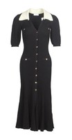 Sandro Kleid Schwarz Gr. 36 FR / S Damen Strickkleid Maxikleid SFPRO01918