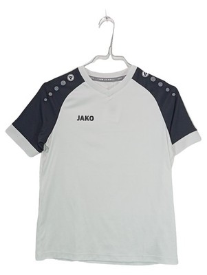 JAKO Sport Shirt Kinder Gr. 140 Weiß Anthrazit Fußball Trikot
