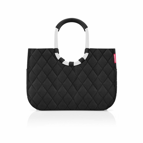 Reisenthel Loopshopper L Einkaufstasche Shopper Tasche Rhombus Black 25 L-image