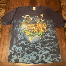 vintage tie dye animal shirt Xl Gildan 90s
