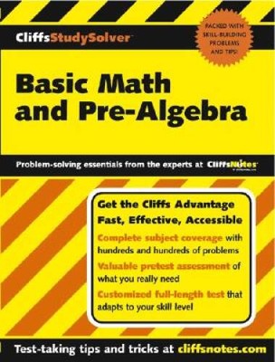 CliffsStudySolver Basic Math and Pre-Algebra - Paperback - GOOD
