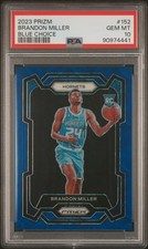 2023 PANINI PRIZM BLUE CHOICE #152 BRANDON MILLER 6/49 PSA 10