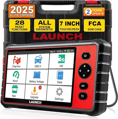 2026 LAUNCH X431 CRP909E Auto OBD2 Scanner Full System Diagnostic Key Programmer