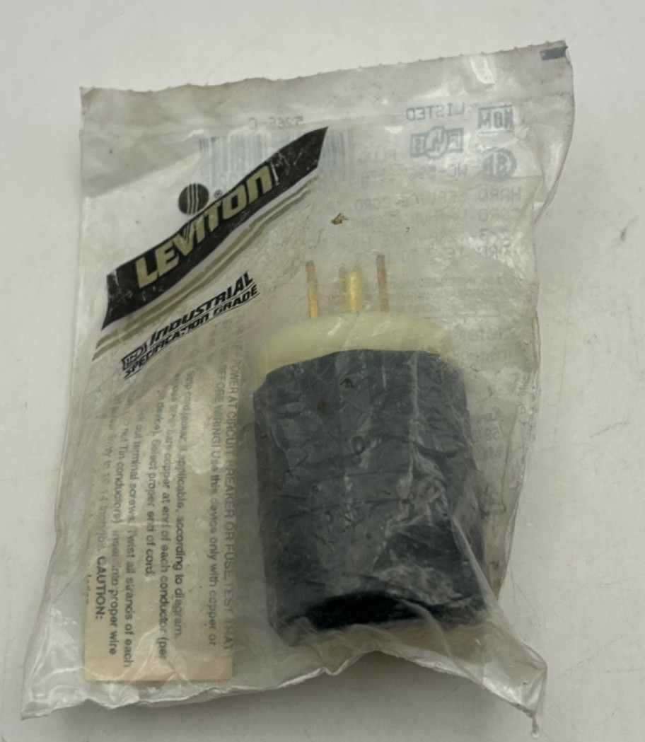 Leviton 5278 Replacement Plug 15A 125V NEMA 5-15P Industrial Grade NOS USA