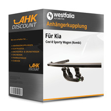 Für Kia Cee'd Sporty Wagon (Kombi) 12-18 WESTFALIA Anhängekupplung abnehmbar NEU