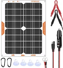 20W 12V Solar Panel Battery Charger Portable Waterproof Power Trickle Battery...