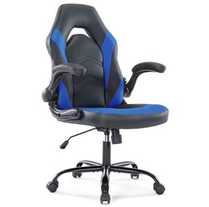 Ergonomic Office Gaming Chair PU Leather Adjustable Flip-Up Arms