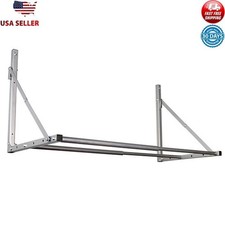 Wall-Mounted Folding Tire Storage Rack Adjustable Design Lightweight Alloy Steel