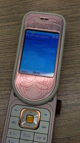 Boxed Nokia 7373 - Pink L 'Amour Collection Mobile Phone - Vintage Collectible - Picture 12 of 19