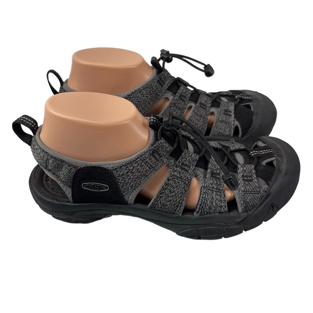 KEEN Newport H2 Sandalo Uomo 9 Nero Acciaio Grigio Sport Acquatici Escursionismo Punta Chiusa