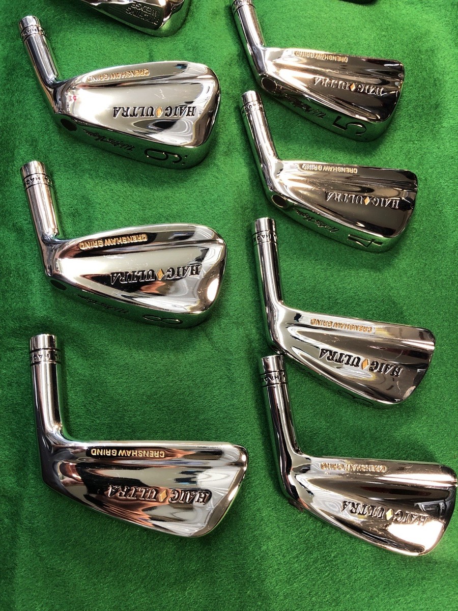 NOS BEN CRENSHAW GRIND IRONS forged Walter Haig Ultra iron HEADS