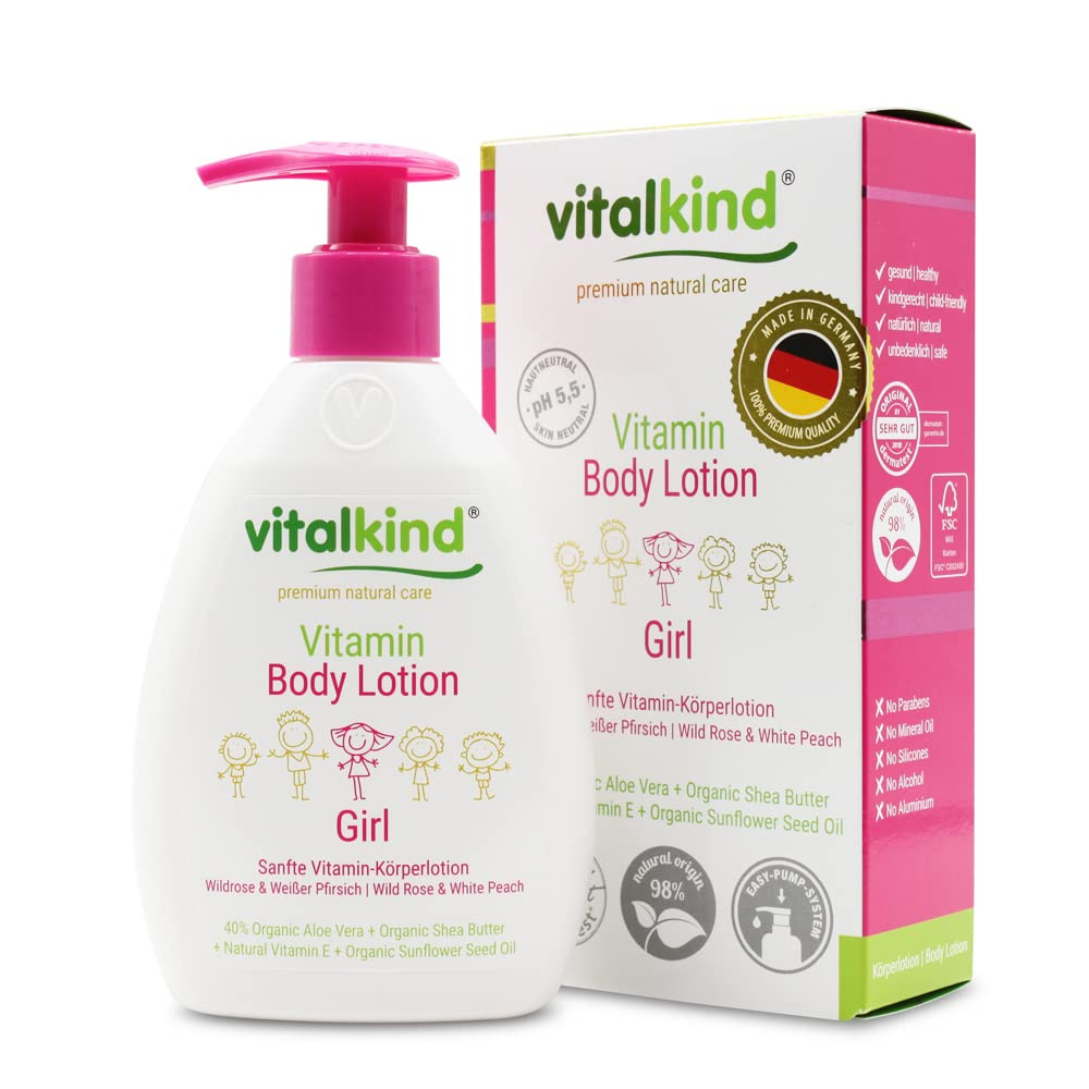 Vitalkind Vitamin Body Lotion Girl. Premium Natural Care Cosmetic. (w1x)