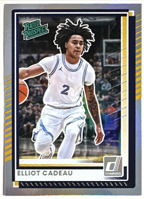 2025-26 Donruss Elliot Cadeau Holo Foil Rated Prospect Michigan Wolverines #48