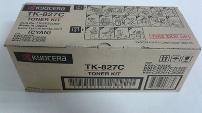 Kyocera Mita TK-827C Toner Kit 1T02FZCUS0 Cyan for Kyocera Mita KM-C4035E