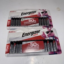 Energizer Max AAA Batteries 16 Pack New Exp 12/2037 Lot Of 2